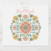 Mexical Talavera Final Fiesta Schaumweinetikett (Einzelnes Label)