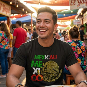 Mexicali Mexico Stolz T-Shirt mit Adler-Emblem
