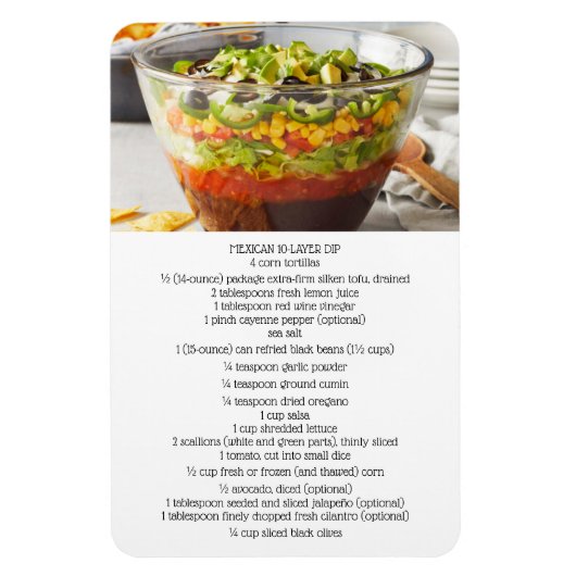 Mexican 10-Layer Dip Magnet (Vertikal)