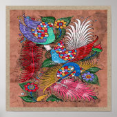 Mexican Amate Bark Painting 4 - Sweet Story Poster (Vorne)