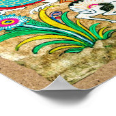 Mexican Amate Bark Painting - Sweet Story Poster (Ecke)