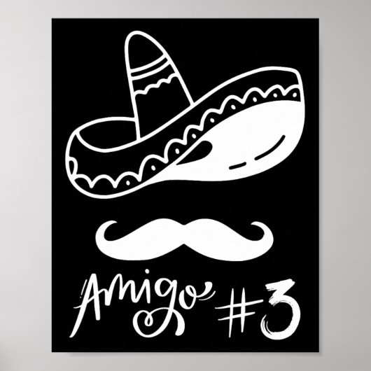 Mexican Amigo #3 Group Matching Cinco De Mayo - Ha Poster (Vorne)
