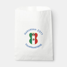 Mexican Angel Hanukkah Flag Personalized  Geschenktütchen