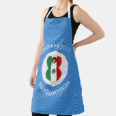 Mexican Angel Hanukkah Flag Personalized Large Schürze (InSitu)