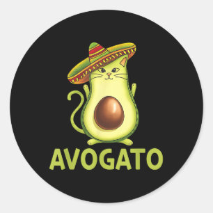 Mexican Avogatos Cinco De Mayo Fiesta Party Men Wo Runder Aufkleber