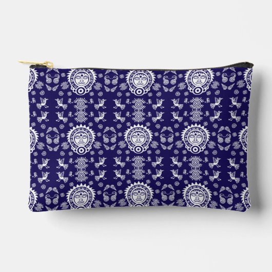 Mexican Aztec Art Home Decor Zubehörtasche (Vorderseite)