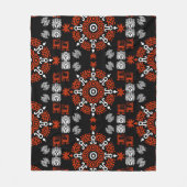 Mexican Aztec Art Wohngestaltung Fleecedecke (Vorderseite)