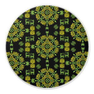 Mexican Aztec Art Wohngestaltung Keramikknauf