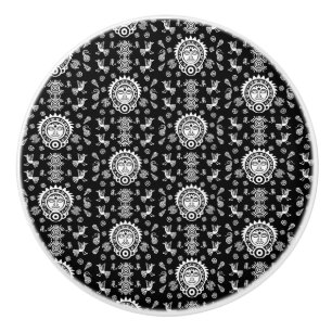 Mexican Aztec Art Wohngestaltung Keramikknauf