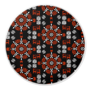 Mexican Aztec Art Wohngestaltung Keramikknauf