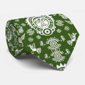 Mexican Aztec Art Wohngestaltung Krawatte (Gerollt)