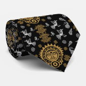 Mexican Aztec Art Wohngestaltung Krawatte (Gerollt)