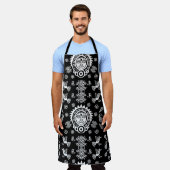 Mexican Aztec Art Wohngestaltung Schürze (Getragen)