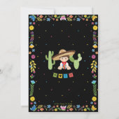 Mexican Baby Muchachito Fiesta Dusche Einladung (Rückseite)