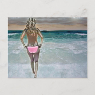 Mexican Beach Girl Postkarte