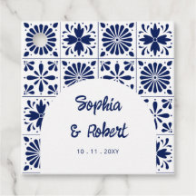 Mexican Blue Talavera Tiles Wedding