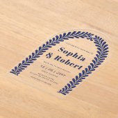 Mexican Blue Talavera Wedding Acryleinladungen (Ablage )