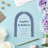 Mexican Blue Talavera Wedding Acryleinladungen (Insitu (Hochzeit))