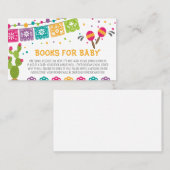 Mexican Boho Fiesta Baby Shower Books for Baby Visitenkarte (Vorne/Hinten)