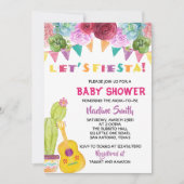 Mexican Boho Fiesta Baby Shower Einladung (Vorderseite)