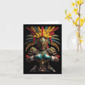 Mexican Boxing Aztec Warrior Power Karte (Gelbe Blume)
