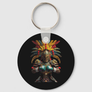 Mexican Boxing Aztec Warrior Power Schlüsselanhänger