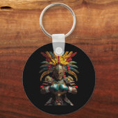 Mexican Boxing Aztec Warrior Power Schlüsselanhänger (Vorderseite)