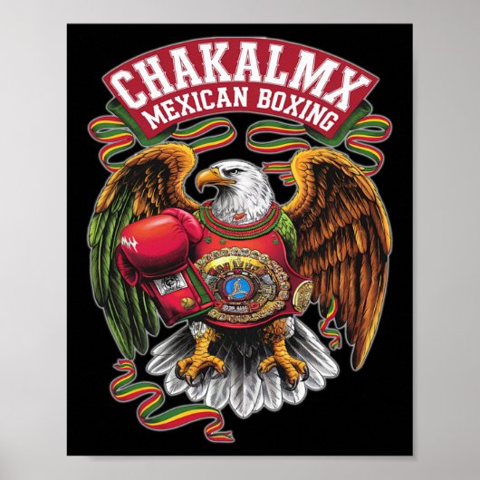 Mexican Boxing Eagle - Boxeo Mexicano Poster (Vorne)