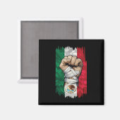 Mexican Boxing Fist Strength Heritage Magnet (Vorderseite/Rückseite)