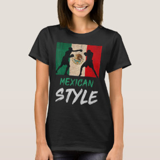 Mexican Boxing Style Mexico Pride Patriotic Mens B T-Shirt