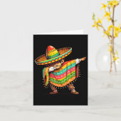 Mexican Boy Dabbing Funny Cinco De Mayo Karte (Gelbe Blume)