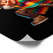 Mexican Boy Dabbing Poncho Cinco De Mayo 2 Poster (Ecke)