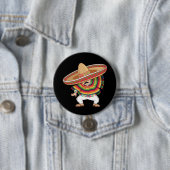 Mexican Boy Dabbing Poncho Cinco de Mayo Button (Beispiel)