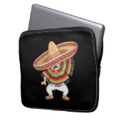 Mexican Boy Dabbing Poncho Cinco de Mayo Laptopschutzhülle (Vorderseite Links)