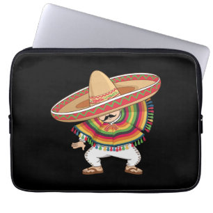 Mexican Boy Dabbing Poncho Cinco de Mayo Laptopschutzhülle