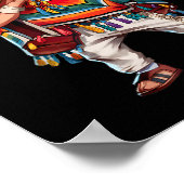 Mexican Boy Dabbing Poncho Funny Cinco De Mayo Par Poster (Ecke)