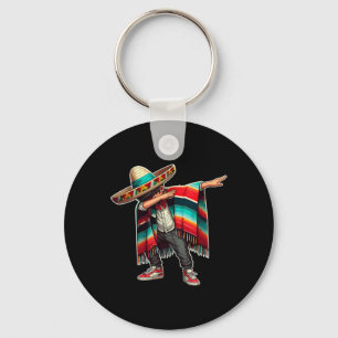 Mexican Boy Dabbing Poncho Funny Cinco De Mayo Par Schlüsselanhänger