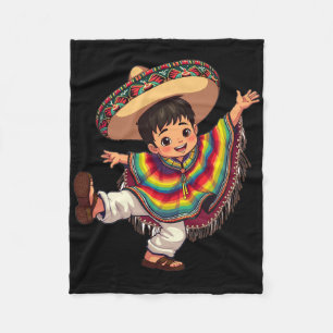 Mexican Boy Poncho Cinco De Mayo Outfit Mexican Bo Fleecedecke