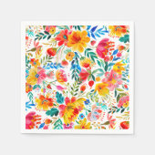 Mexican Bright Floral Fiesta Party Serviette (Vorderseite)