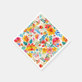 Mexican Bright Floral Fiesta Party Serviette (Ecke)