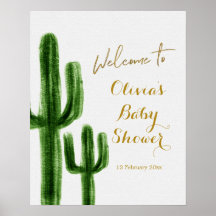 Mexican Cactus Birthday Willkommenszeichen