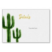 Mexican Cactus Insert Card Tischnummer (Vorderseite)