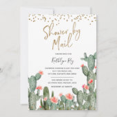 Mexican Cactus Shower by Mail Brautparty Einladung (Vorderseite)