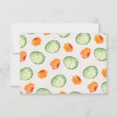 Mexican Cactus Wedding RSVP Response Cards Karte (Rückseite)