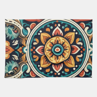 Mexican Cantaro Pottery Design Kitchen Handtuch