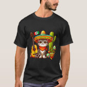 Mexican Cat Cinco De Mayo Kitten Let's Fiesta Viva T-Shirt (Vorderseite)
