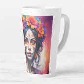 Mexican Catrina watercolor Milchtasse (Rechte Ecke)