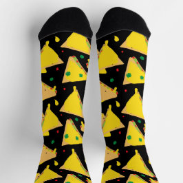 Mexican Cheques Quesadillas Food Gemustert Socken