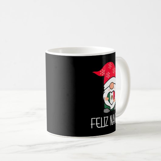 Mexican Christmas Gnome Feliz Navidad Mexico Kaffeetasse (VorderseiteRechts)