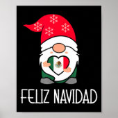 Mexican Christmas Gnome Feliz Navidad Mexico Poster (Vorne)